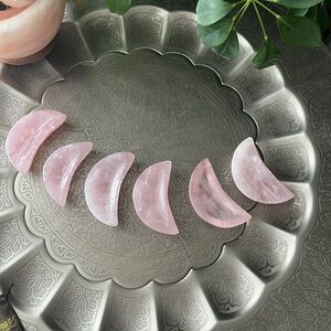Rose quartz Crescent Moon